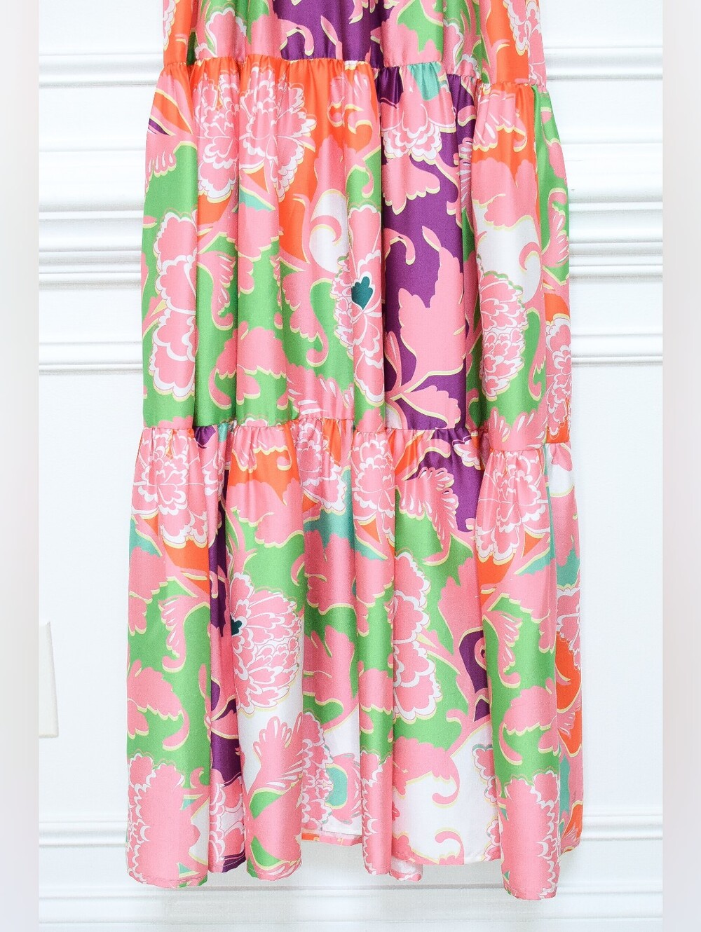 Anthropologie Delfi Collective Sebastienne Cut Out Floral Maxi Dress Size S Boho - Picture 10 of 13